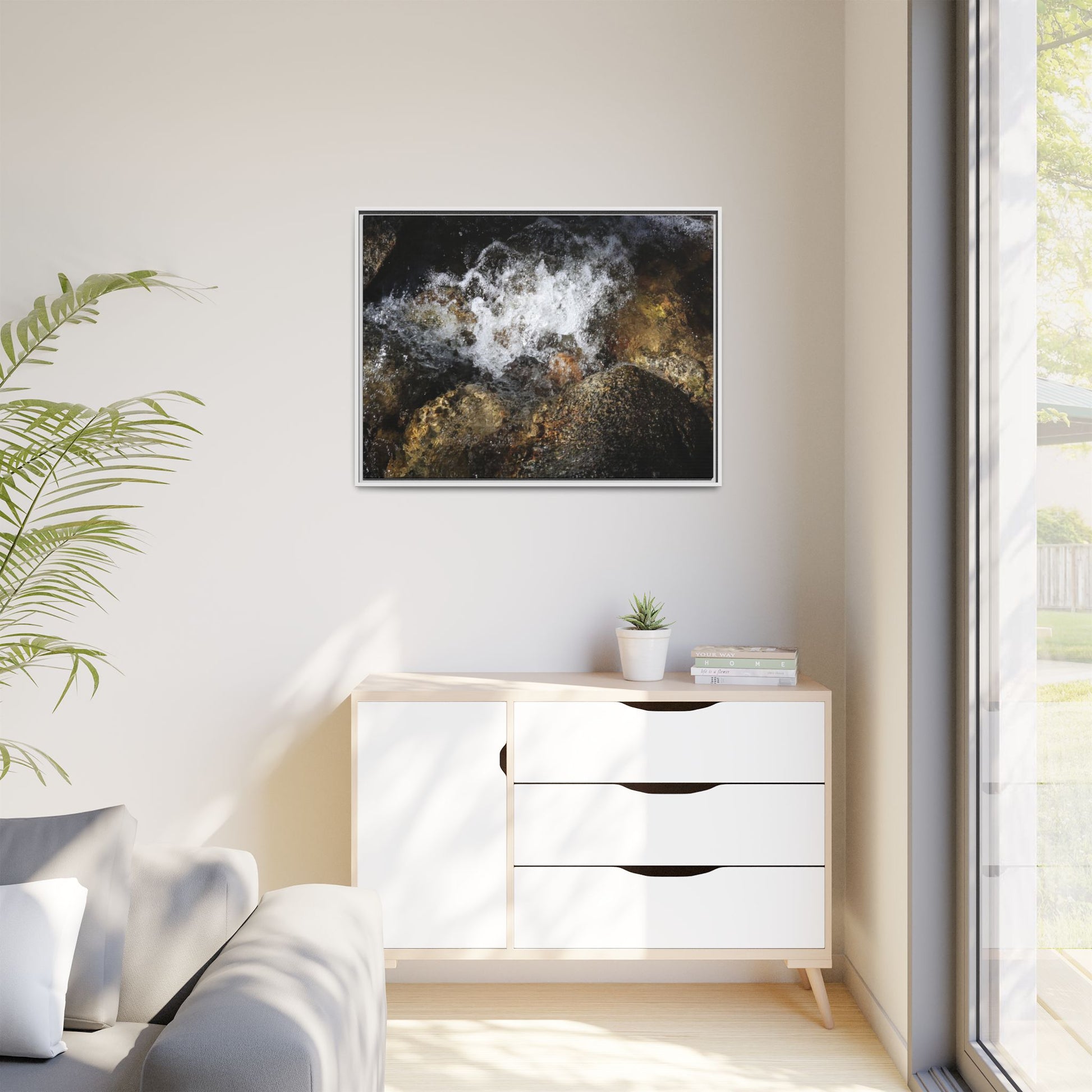 Cascading Momentum - Unique Stretched Canvas Wall Art - Art By Earth