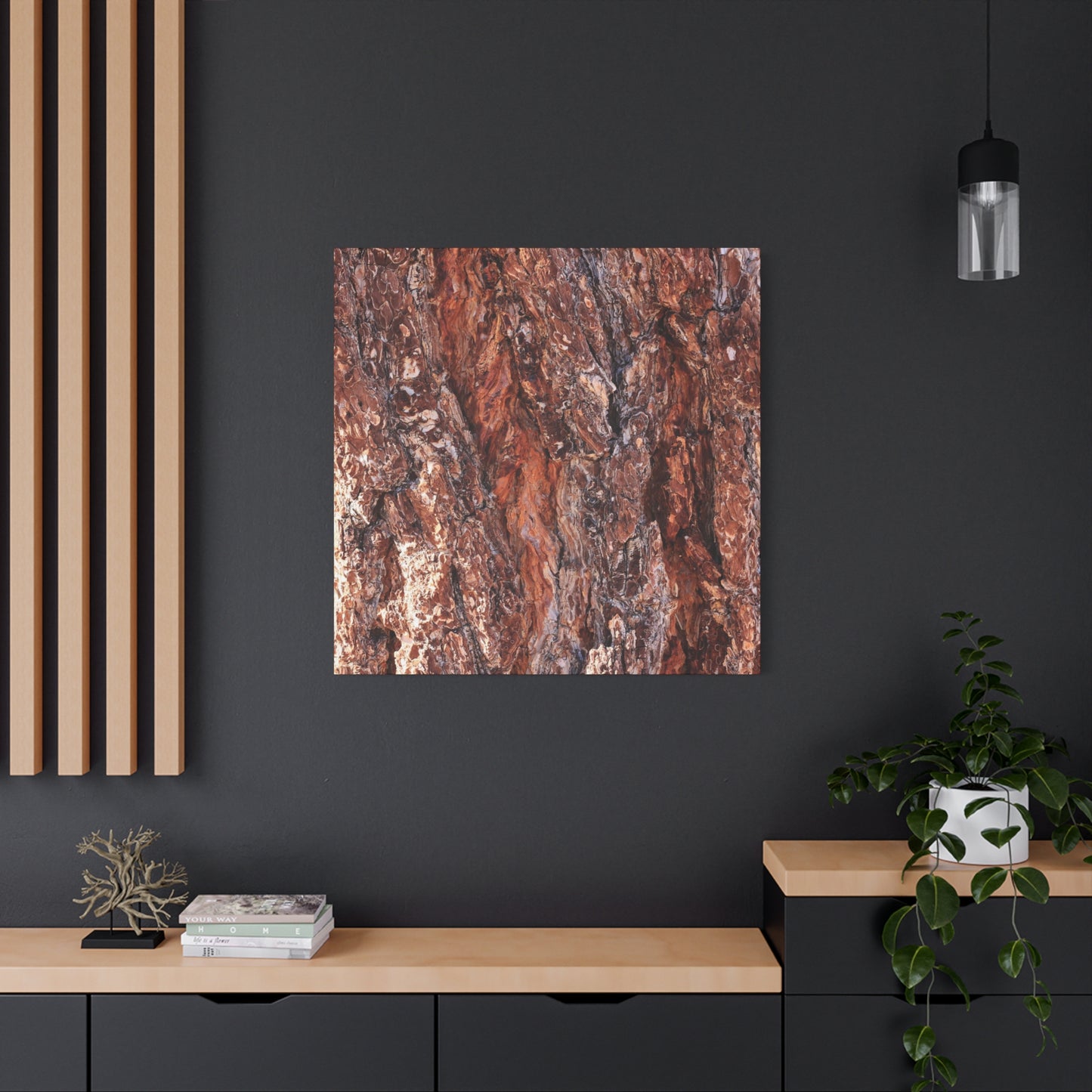 Rust and Ridges - Unique Frameless Canvas Wall Art