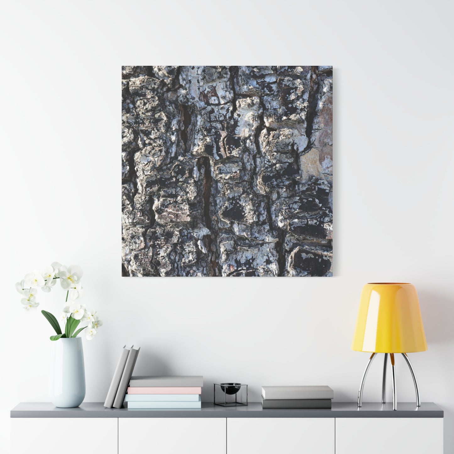 Textured Whispers of the Ancient Tree - Unique Frameless Canvas Wall Art - Art By Earth
