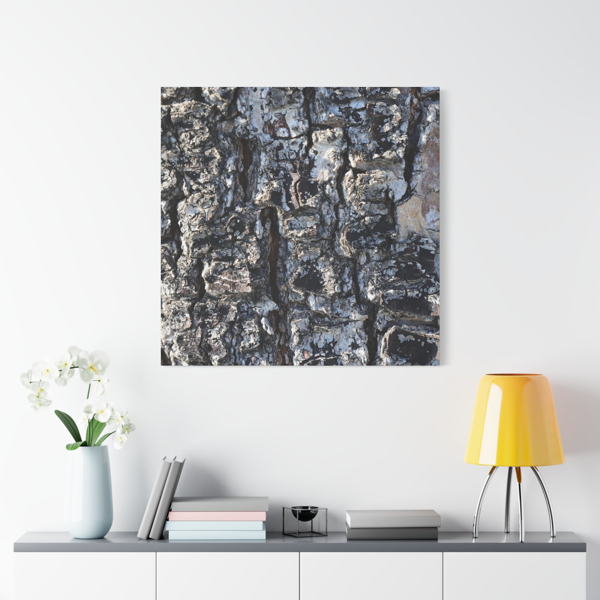 Textured Whispers of the Ancient Tree - Unique Frameless Canvas Wall Art - Art By Earth