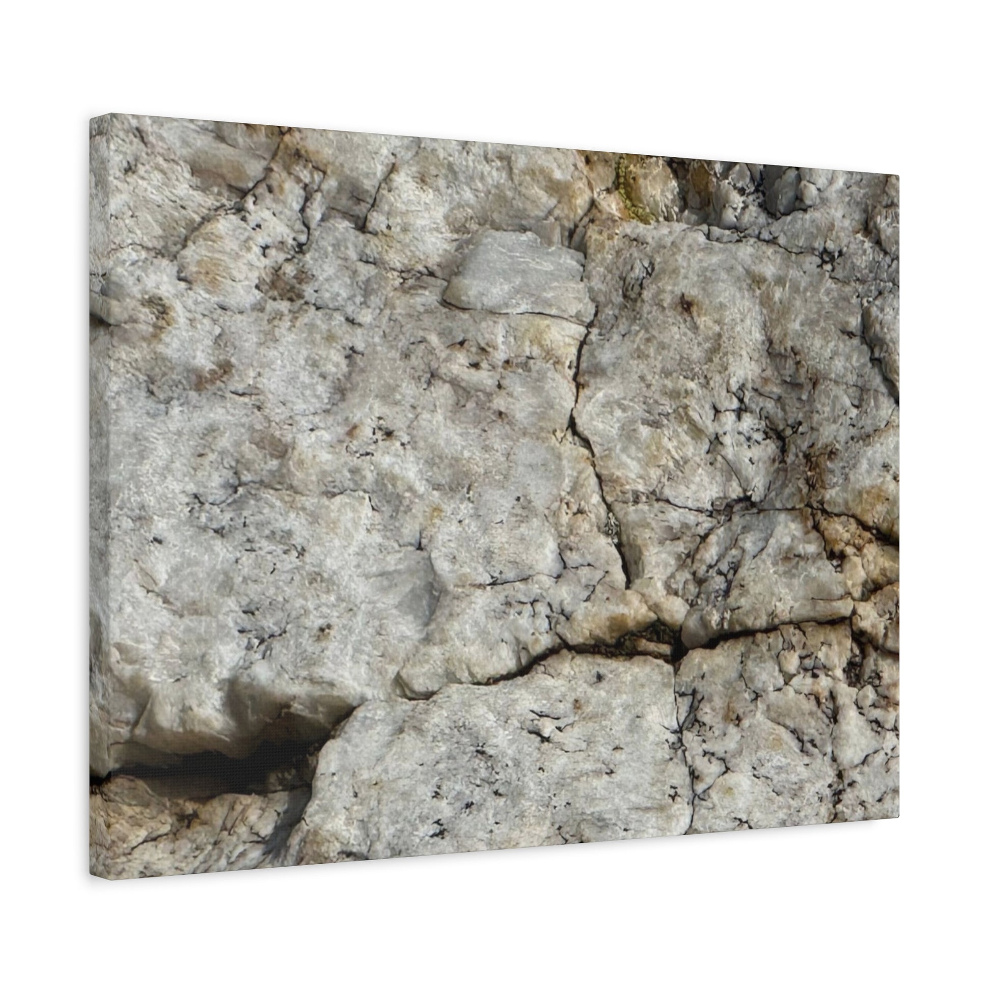 Ancient Rock Face - Unique Frameless Canvas Wall Art - Art By Earth