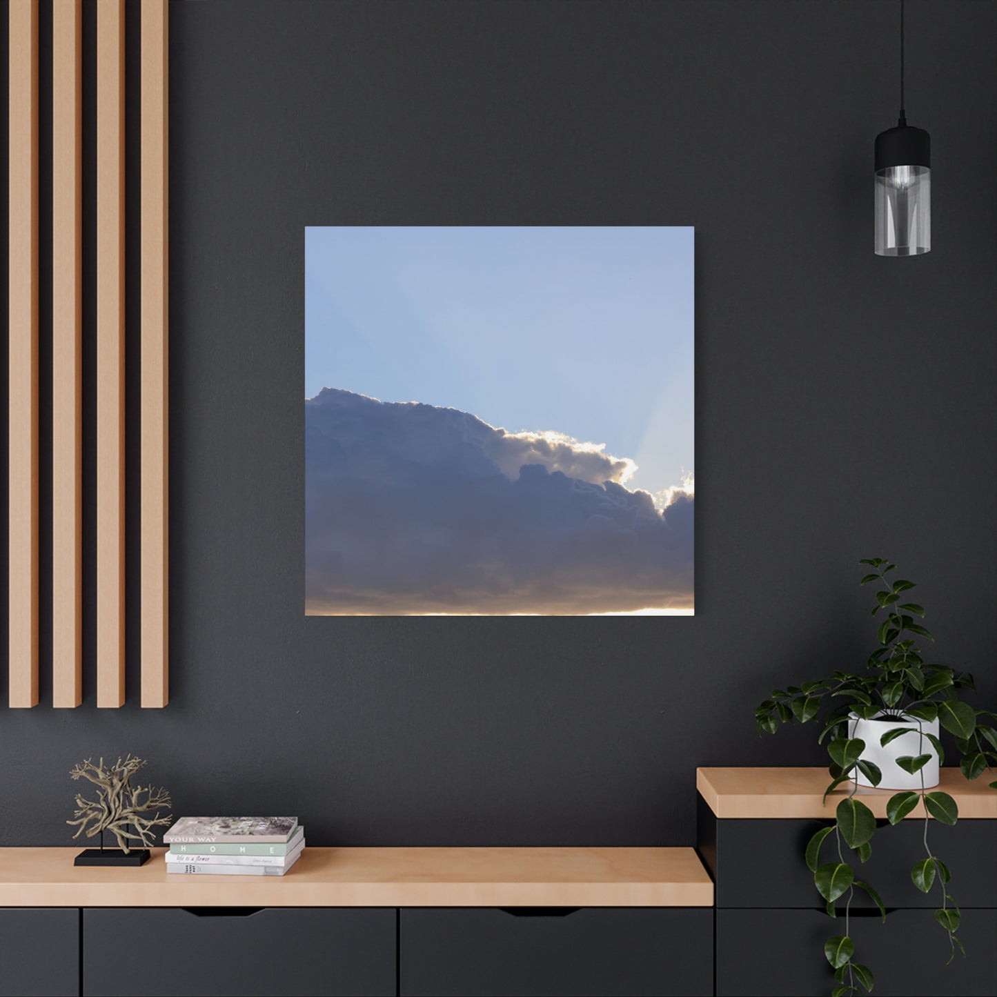 Cloud Mountain - Unique Frameless Canvas Wall Art
