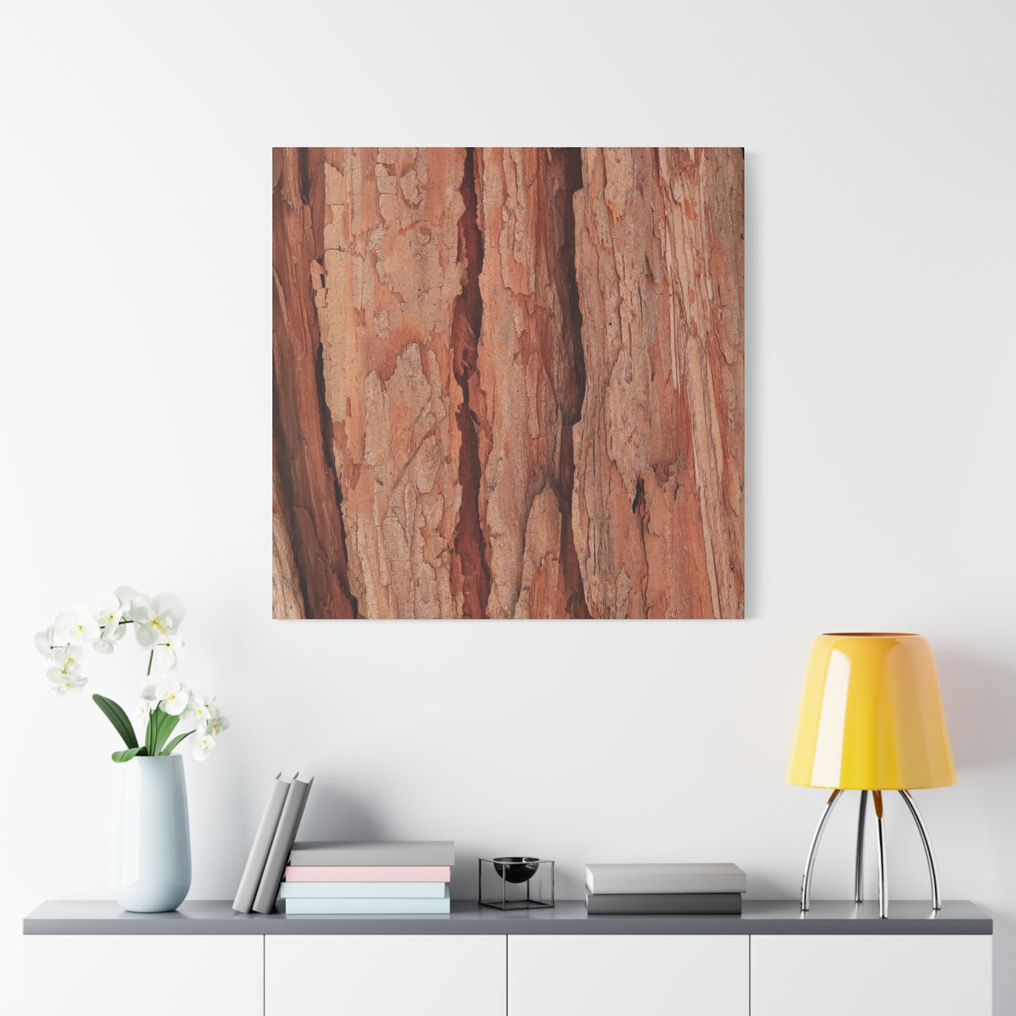 Bark Layers of Time - Unique Frameless Canvas Wall Art - Art By Earth