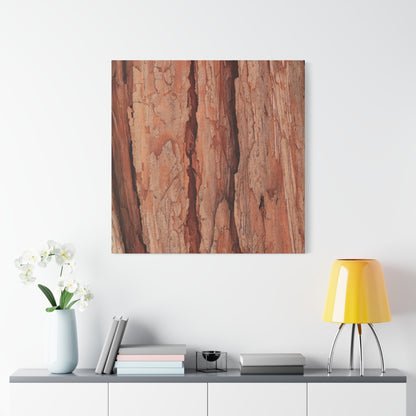 Bark Layers of Time - Unique Frameless Canvas Wall Art - Art By Earth