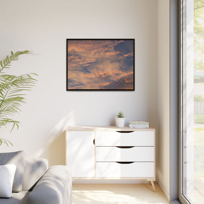 Sunset's Ethereal Canvas - Unique Stretched Canvas Wall Art - Art By Earth