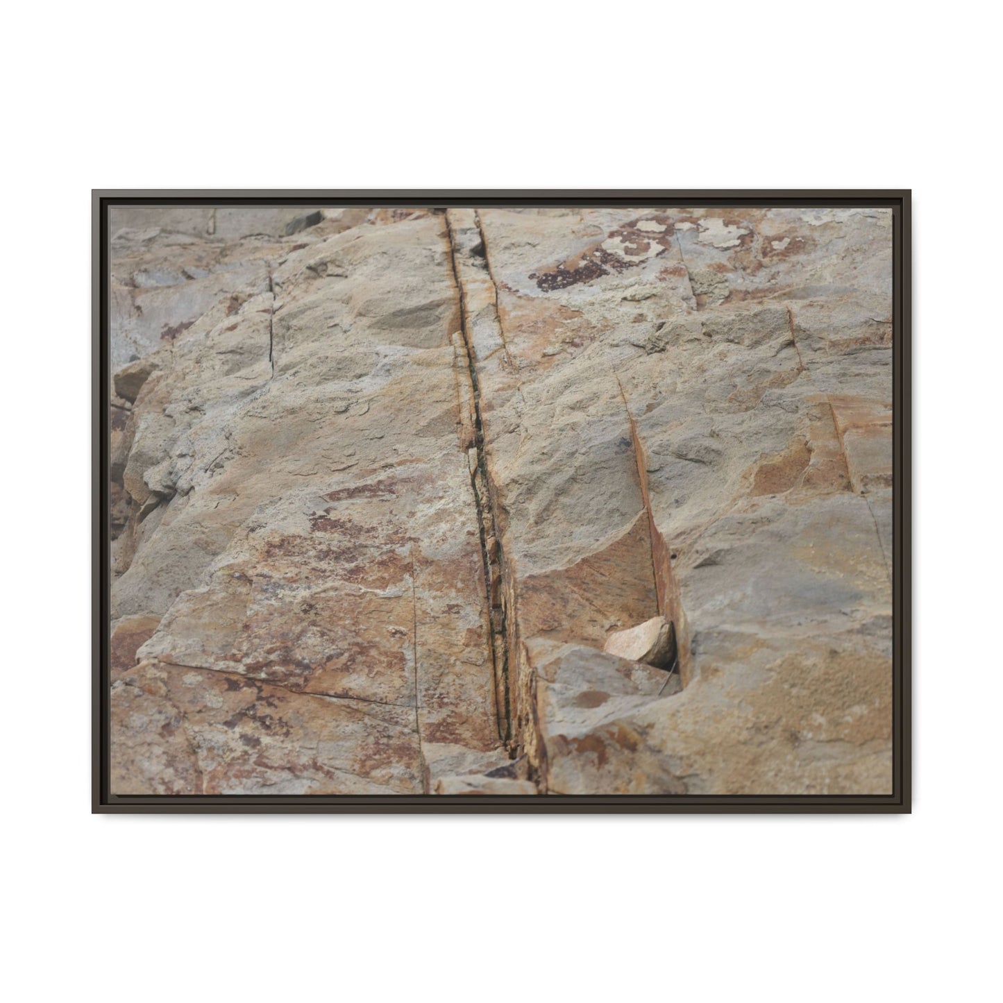 Sedimentary Symphony - Unique Stretched Canvas Wall Art - Art By Earth