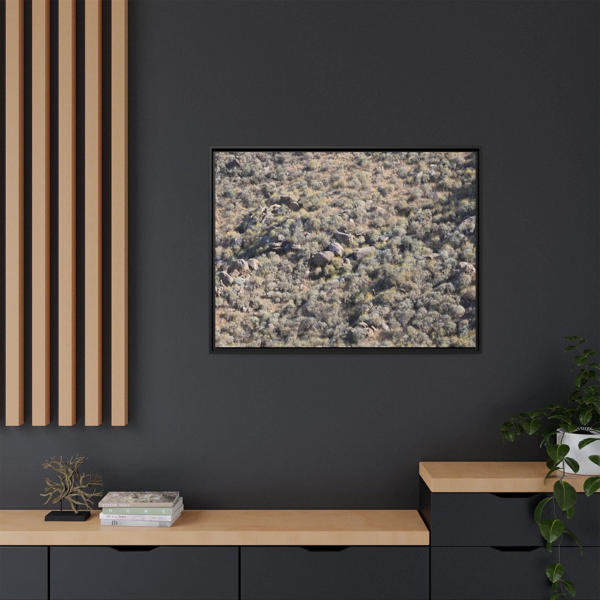 Arid Terrain Study - Unique Stretched Canvas Wall Art - Art By Earth