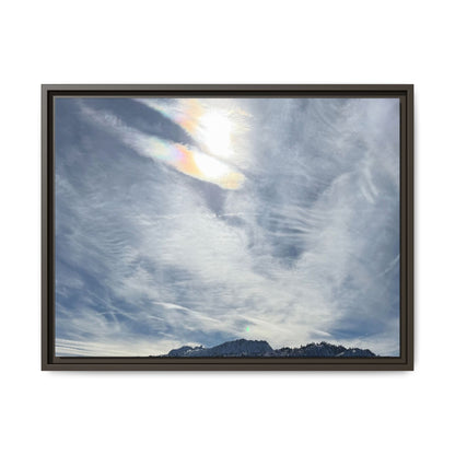 Whispers of Winter's Embrace - Unique Stretched Canvas Wall Art