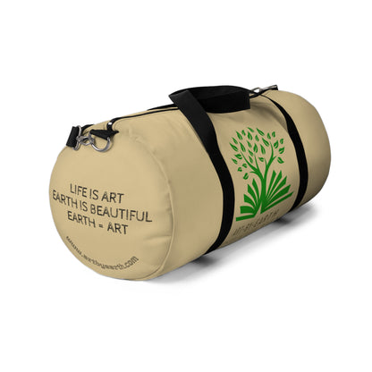 Brown/Beige - Z - ART BY EARTH DUFFEL BAG