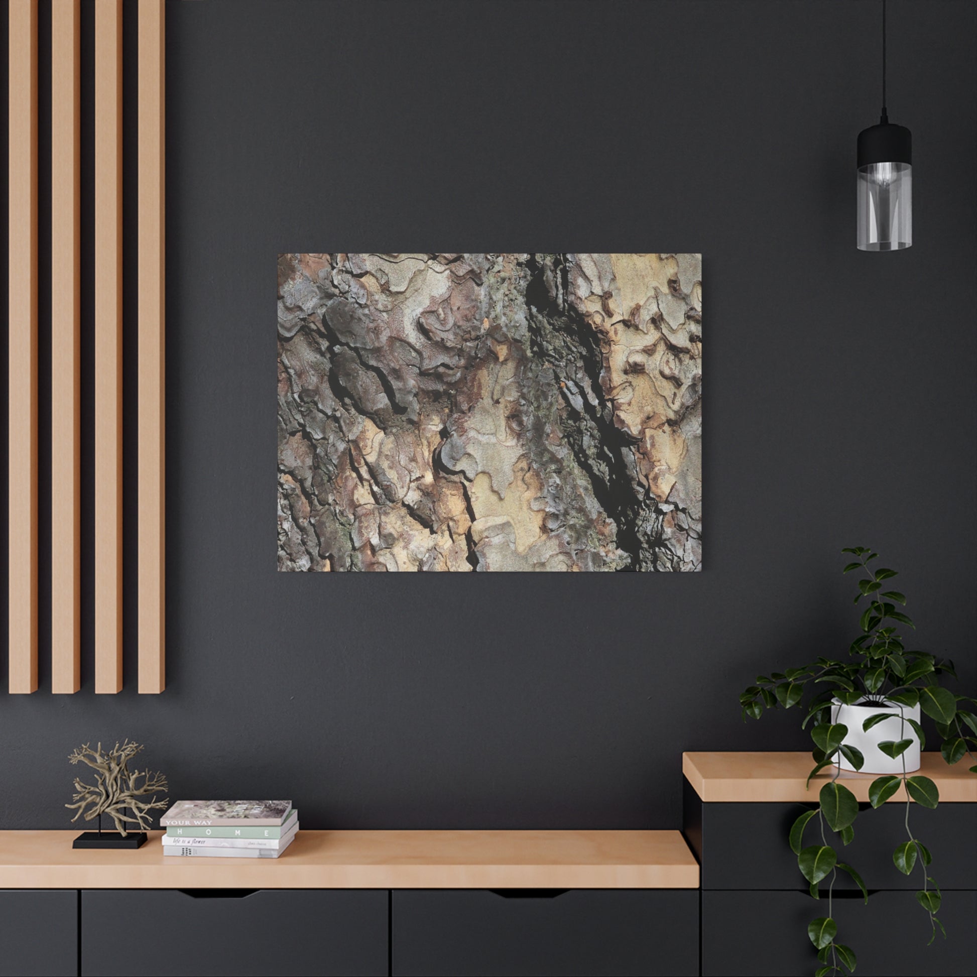 Wooden Labyrinth - Unique Frameless Canvas Wall Art - Art By Earth