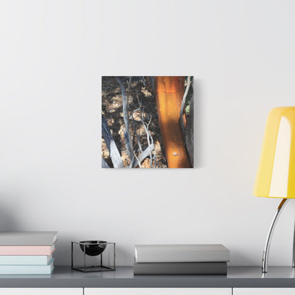 Burnt Forest Remnants - Unique Frameless Canvas Wall Art
