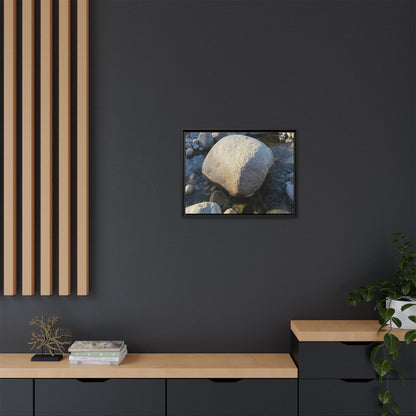 Rocky Riverbed - Unique Stretched Canvas Wall Art - Art By Earth
