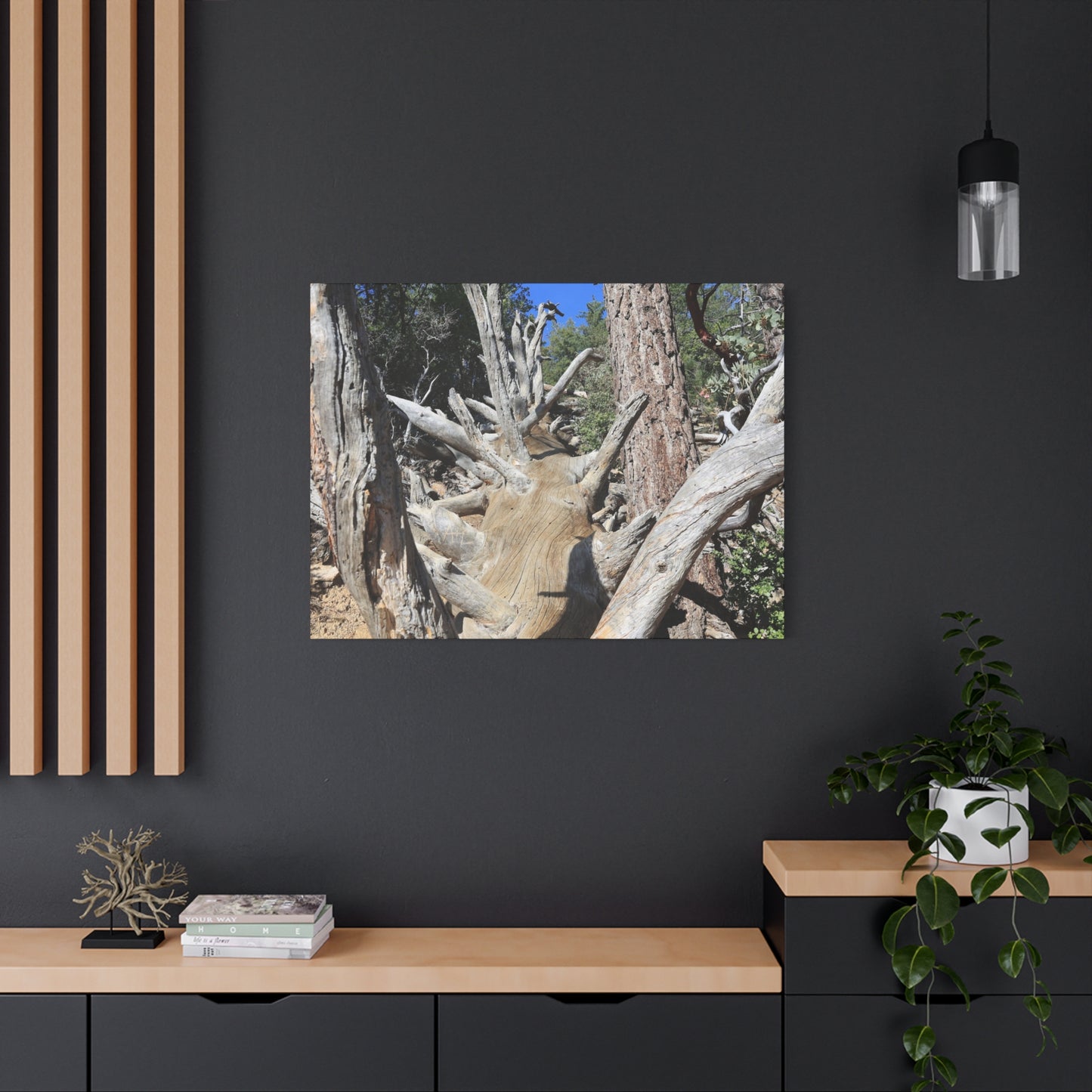 Twisted Roots - Unique Frameless Canvas Wall Art