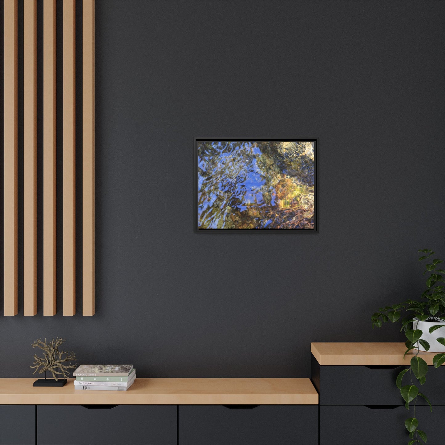 Watery Kaleidoscope - Unique Stretched Canvas Wall Art - Art By Earth