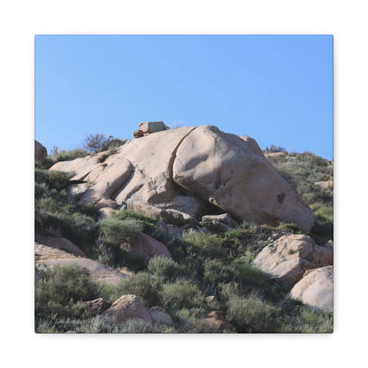 Ancient Rocks in Desert Landscape - Unique Frameless Canvas Wall Art - Art By Earth