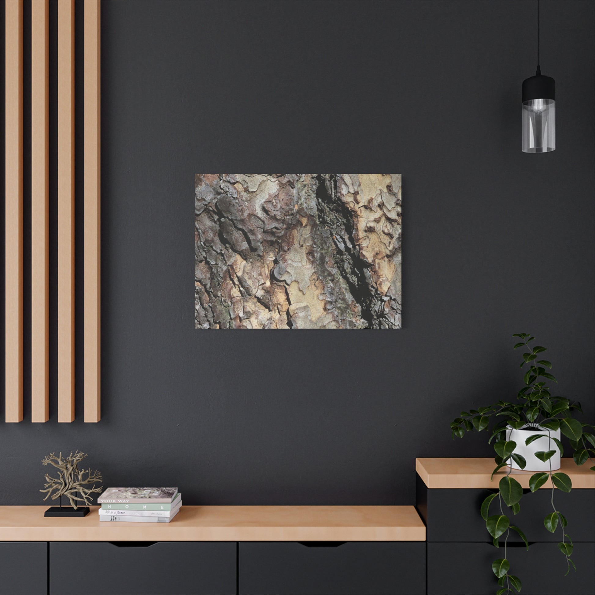 Wooden Labyrinth - Unique Frameless Canvas Wall Art - Art By Earth