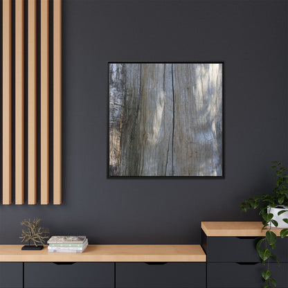 Weathered Wood Surface - Unique Stretched Canvas Wall Art