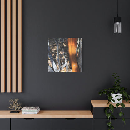 Burnt Forest Remnants - Unique Frameless Canvas Wall Art