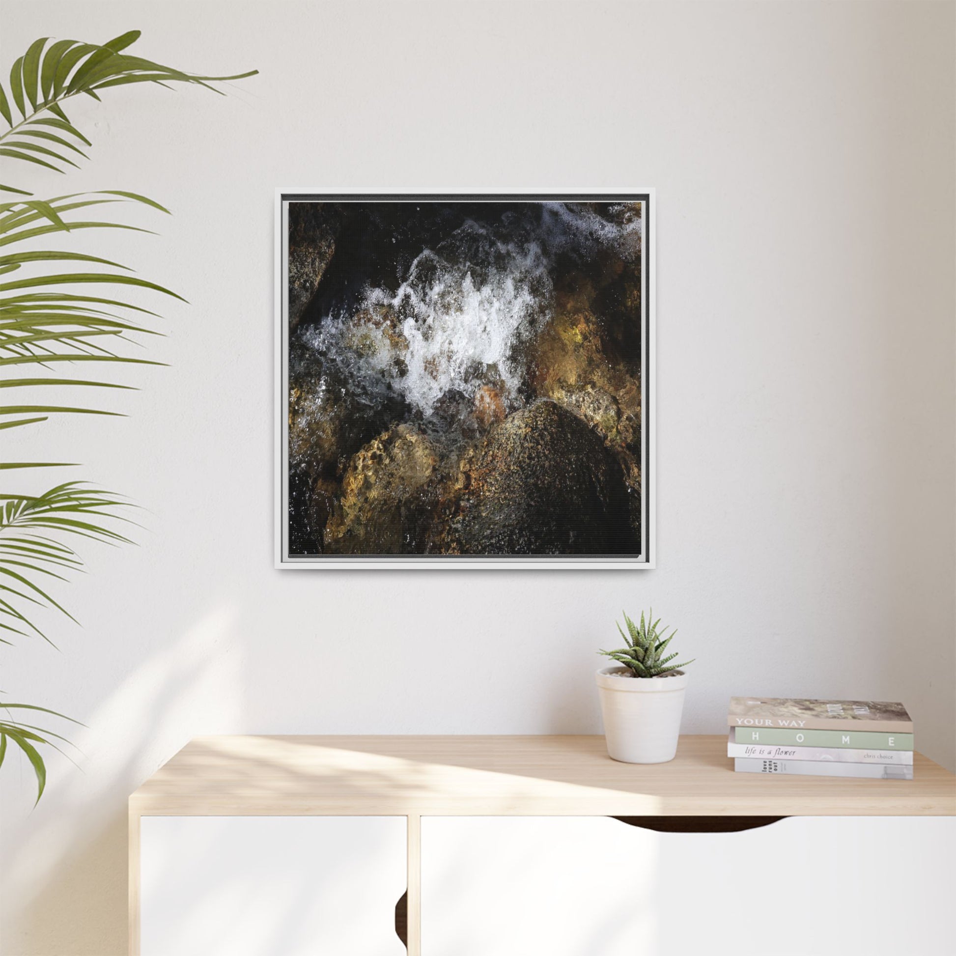 Cascading Momentum - Unique Stretched Canvas Wall Art - Art By Earth