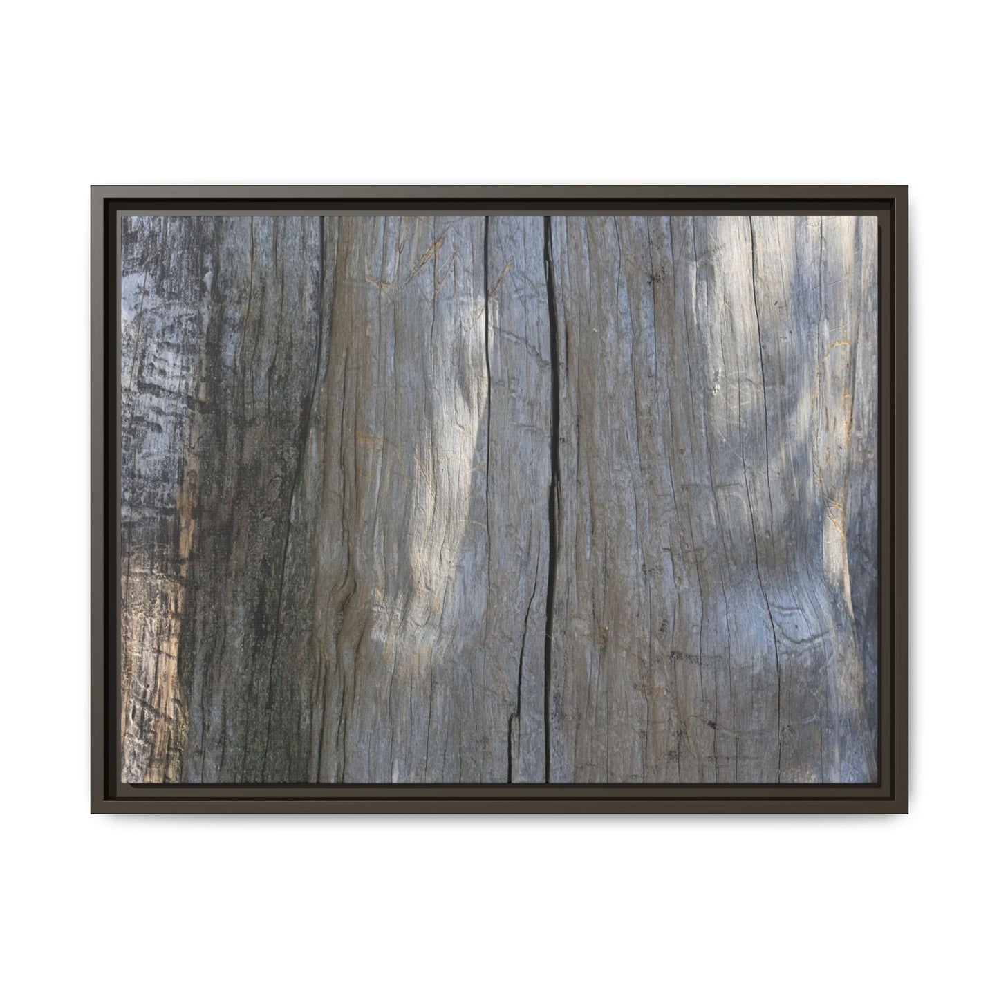 Weathered Wood Surface - Unique Stretched Canvas Wall Art