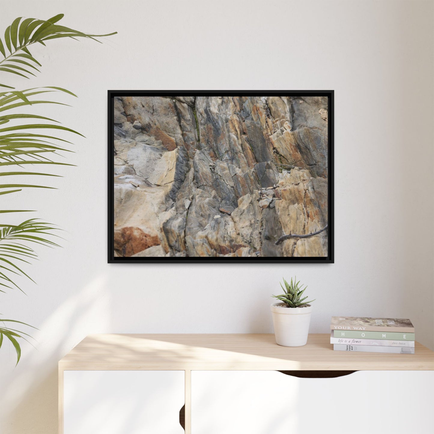 Stone's Silent Symphony - Unique Stretched Canvas Wall Art - Art By Earth