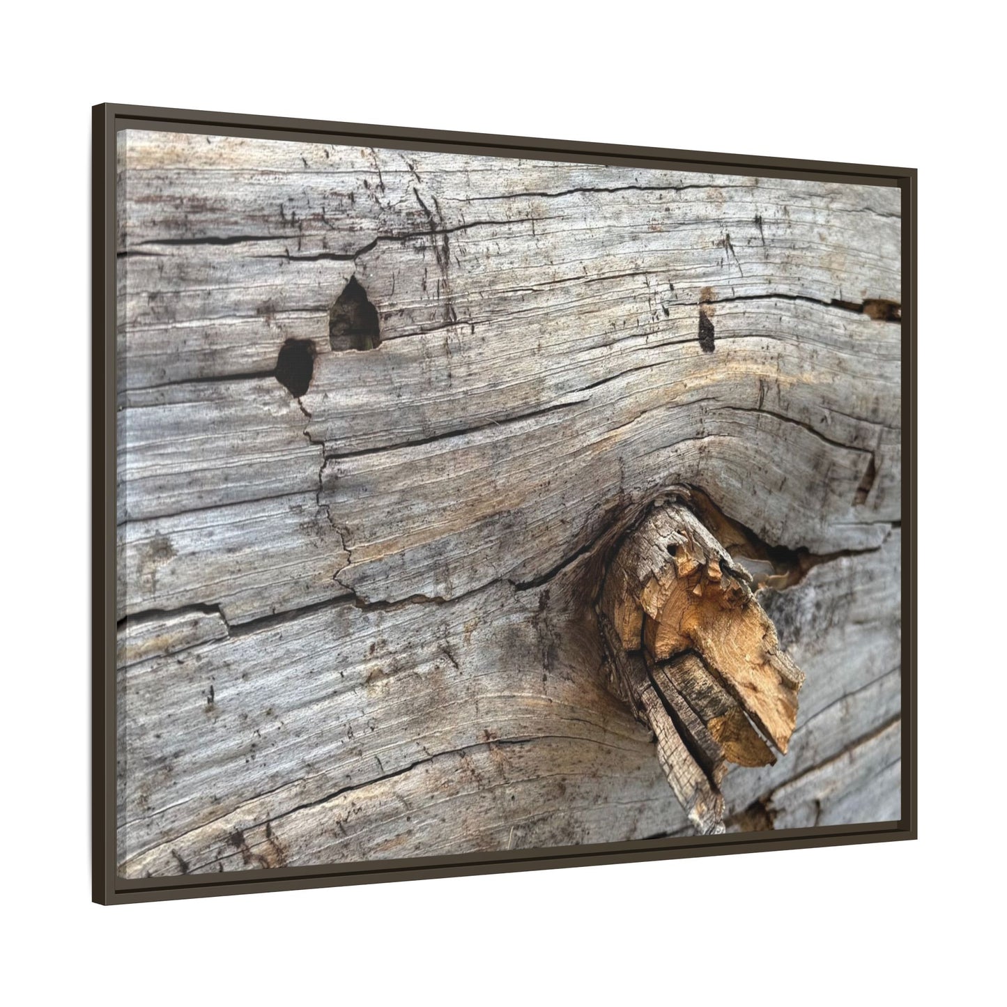 Weathered Wood Texture - Unique Stretched Canvas Wall Art - Art By Earth