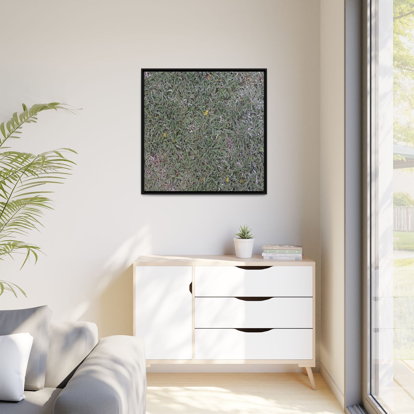 Grassy Texture - Unique Stretched Canvas Wall Art - Art By Earth