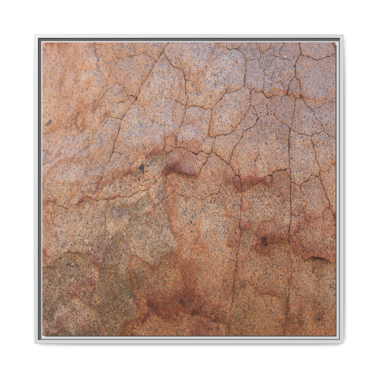 Russet Fissures - Unique Stretched Canvas Wall Art - Art By Earth