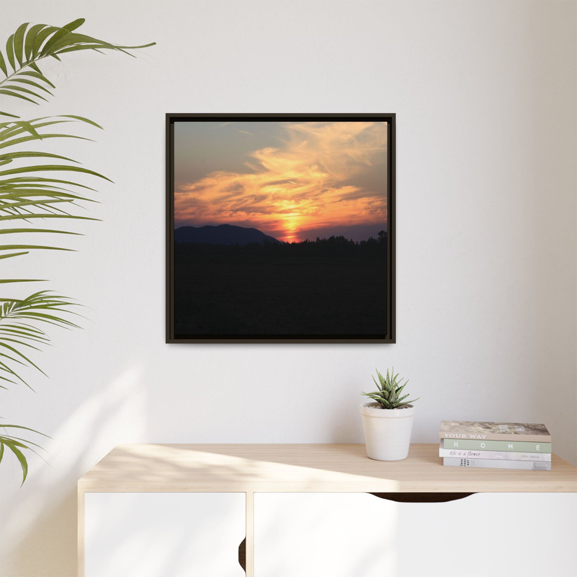 Gilded Horizon - Unique Stretched Canvas Wall Art - Art By Earth