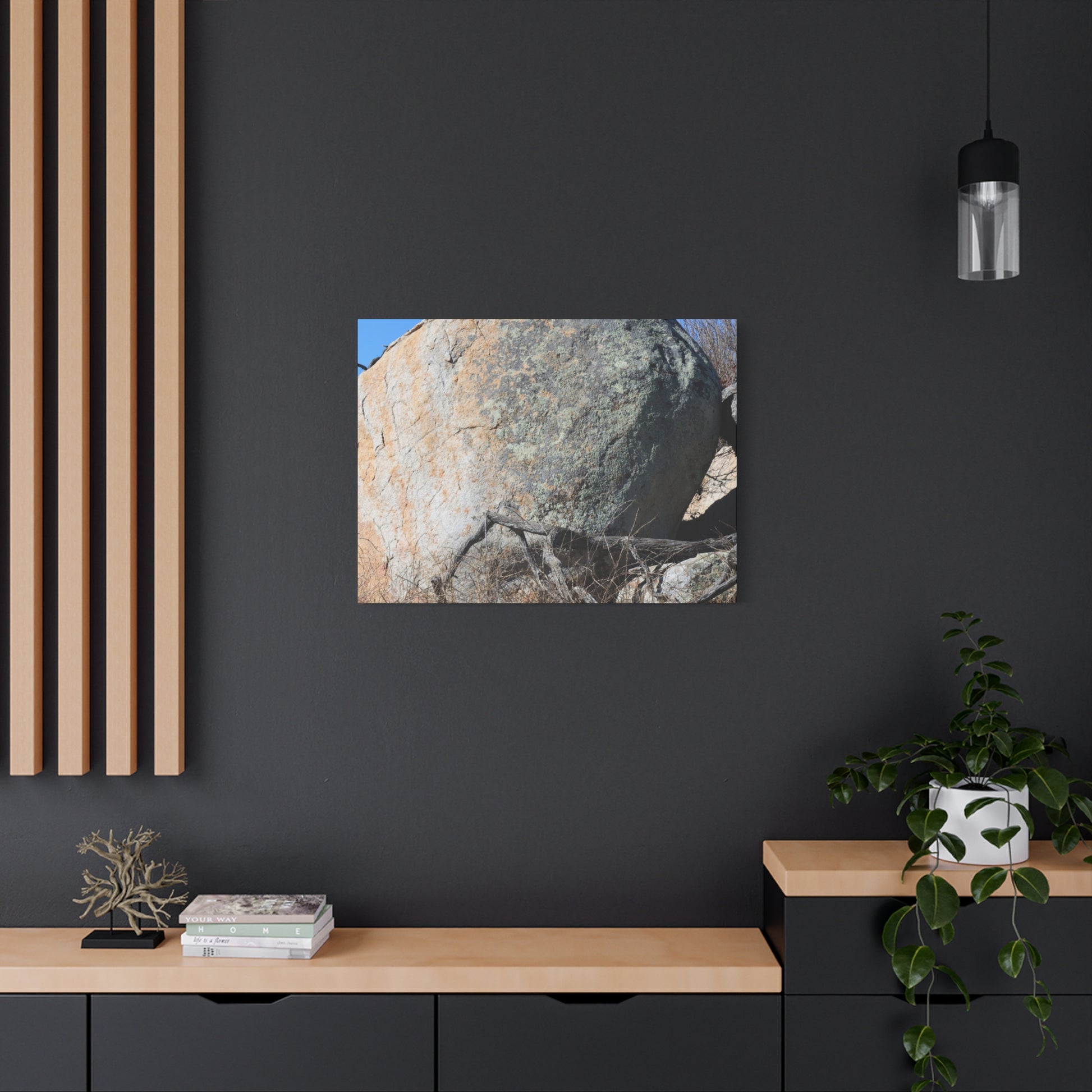 Boulder's Solitude - Unique Stretched Canvas Wall Art - Art By Earth