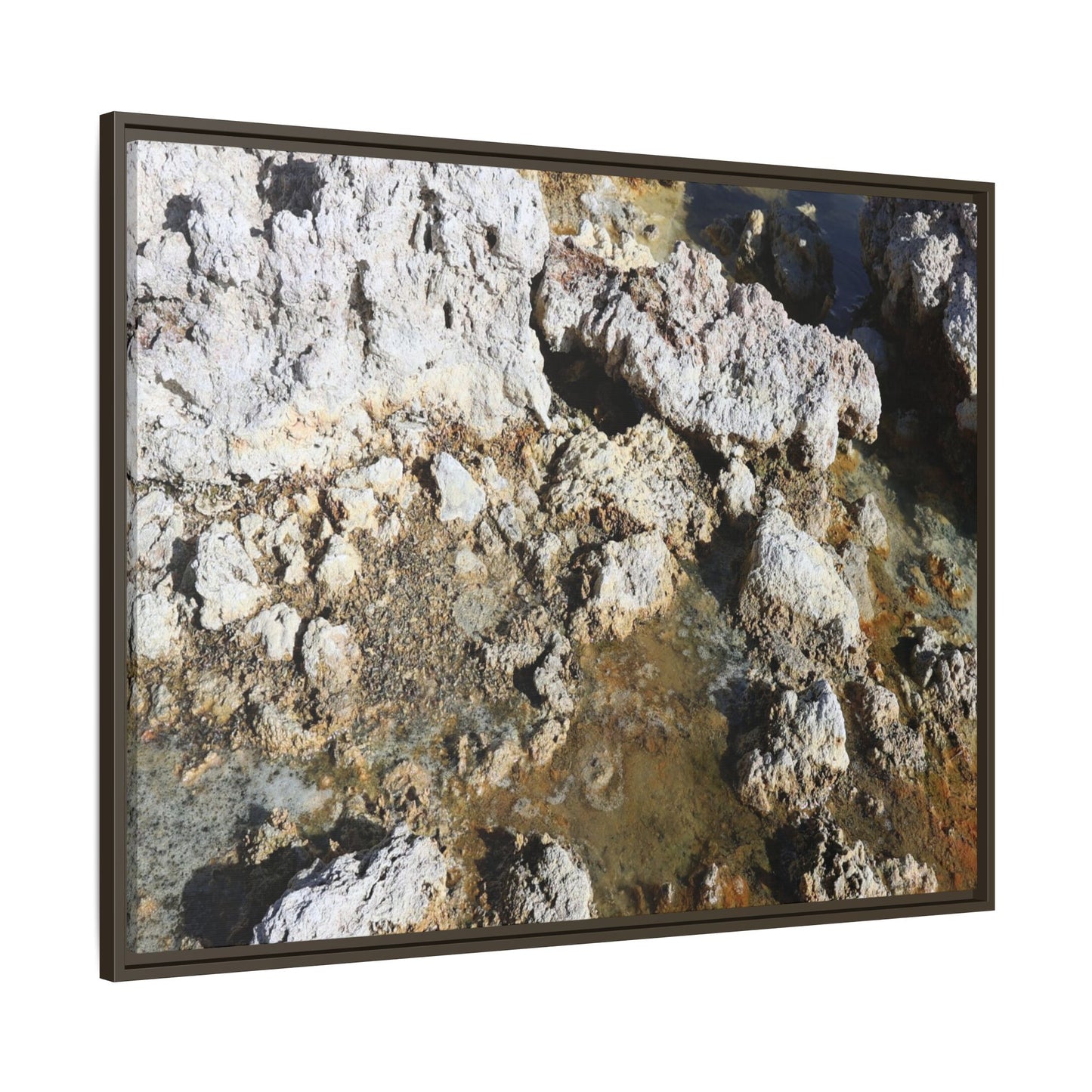 Strata of Silence - Unique Stretched Canvas Wall Art