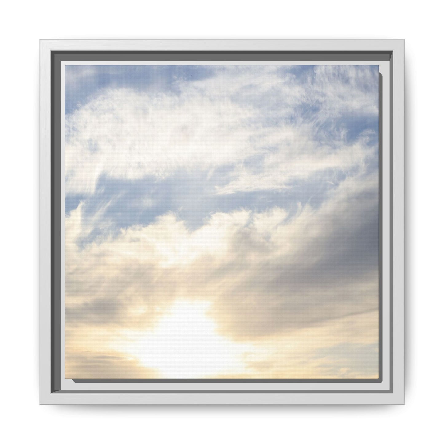 Sky's Ethereal Whisper - Unique Stretched Canvas Wall Art - Art By Earth