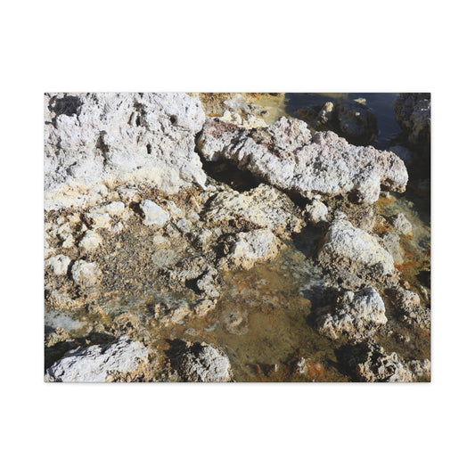 Weathered Stone Symphony - Unique Frameless Canvas Wall Art