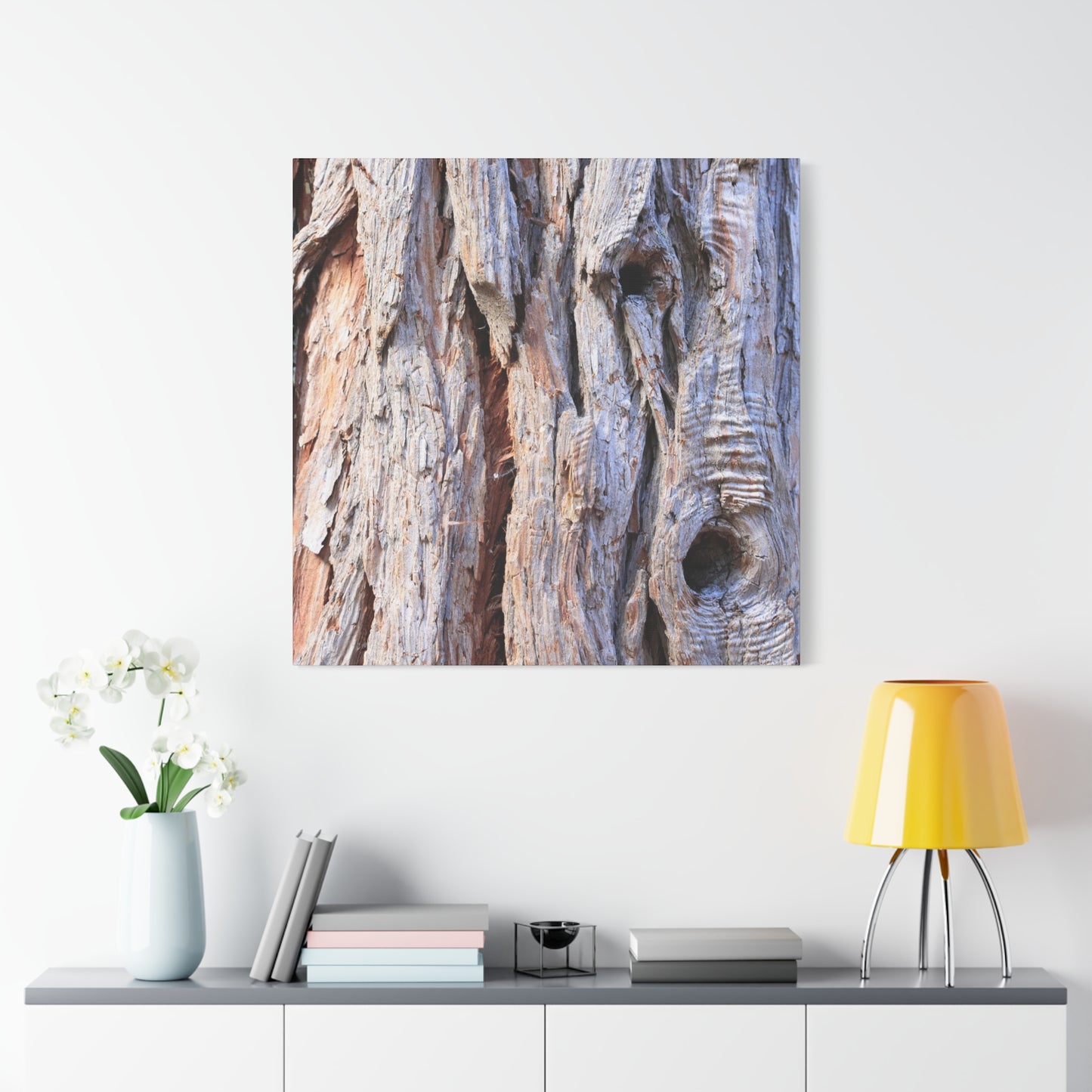 Aged Bark Surface - Unique Frameless Canvas Wall Art - Art By Earth
