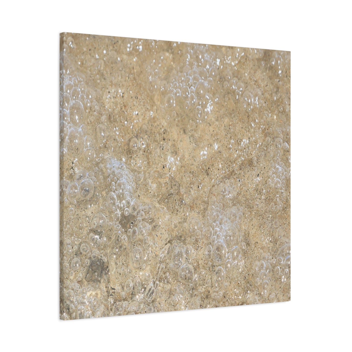 Bubbles in Sand - Unique Frameless Canvas Wall Art - Art By Earth