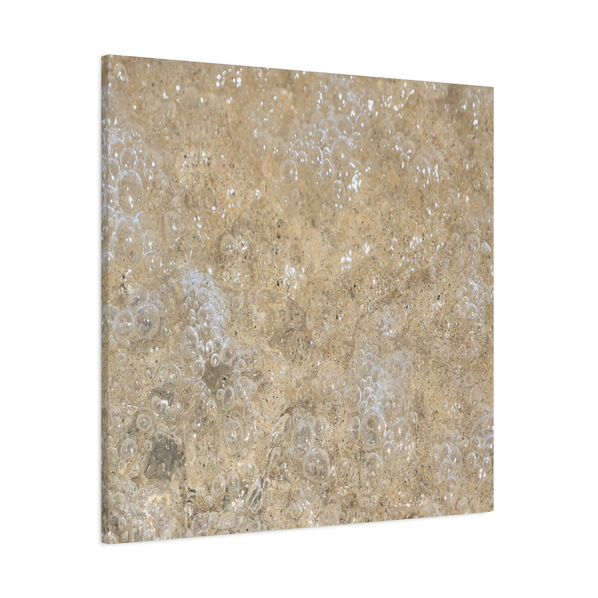 Bubbles in Sand - Unique Frameless Canvas Wall Art - Art By Earth