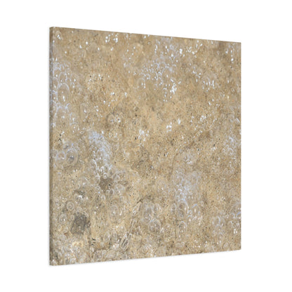 Bubbles in Sand - Unique Frameless Canvas Wall Art - Art By Earth