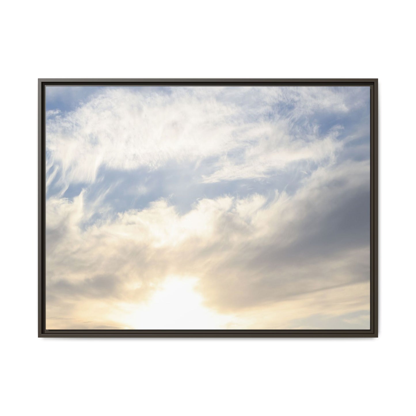 Sky's Ethereal Whisper - Unique Stretched Canvas Wall Art - Art By Earth