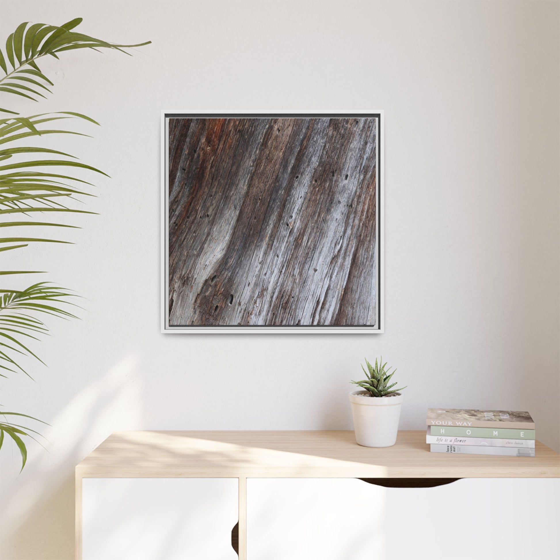 Aged Timber Texture - Unique Stretched Canvas Wall Art - Art By Earth