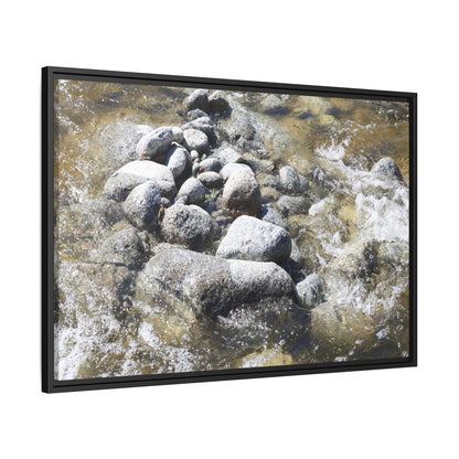 Mountain Stream Flow - Unique Stretched Canvas Wall Art - Art By Earth