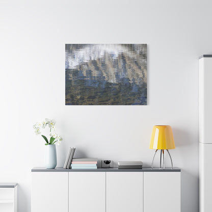 Ripples of Reflection - Unique Frameless Canvas Wall Art