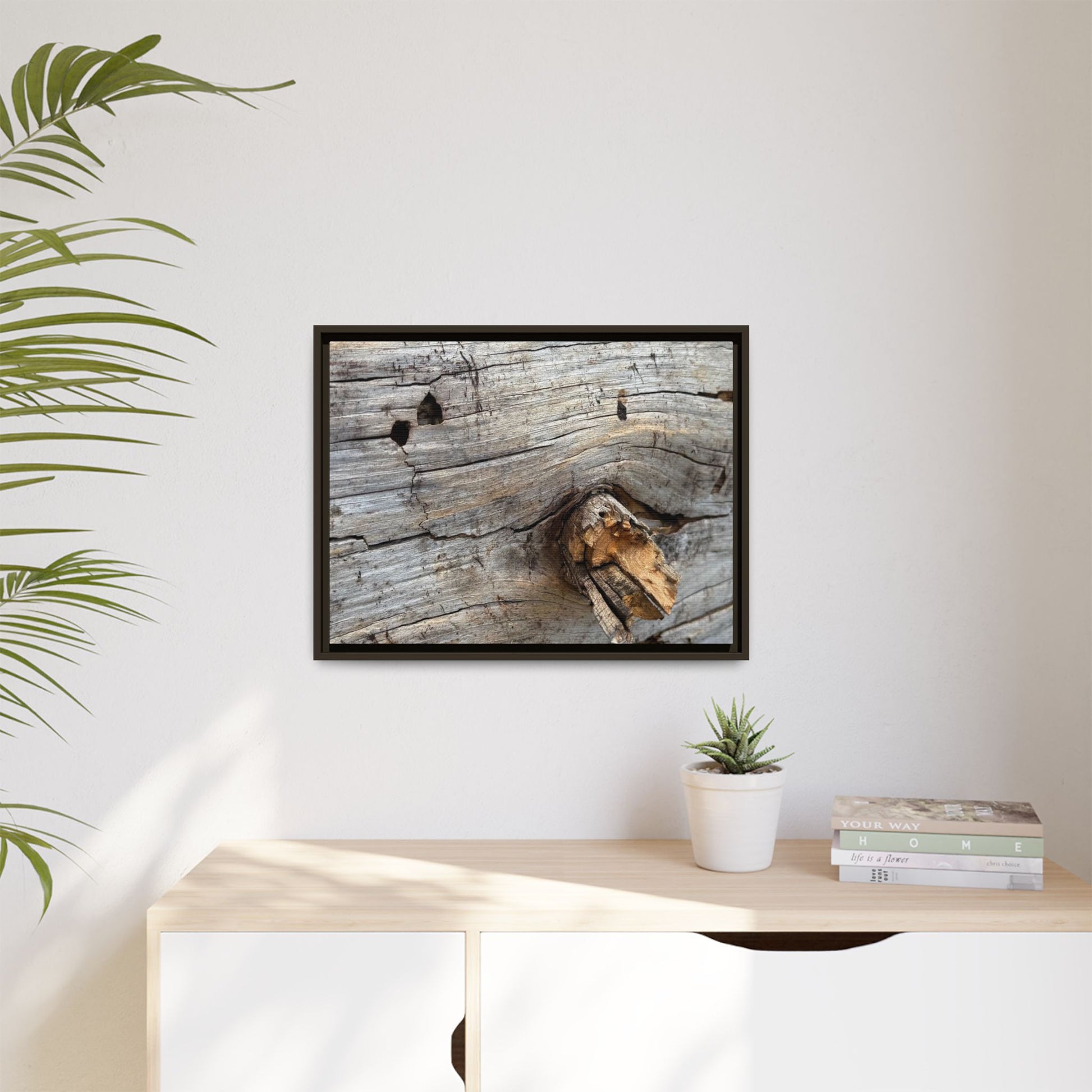 Weathered Wood Texture - Unique Stretched Canvas Wall Art - Art By Earth