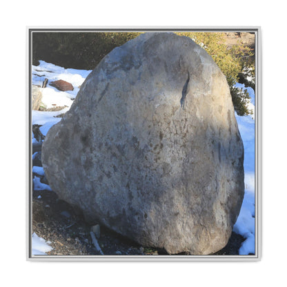 Glacial Solitude - Unique Stretched Canvas Wall Art