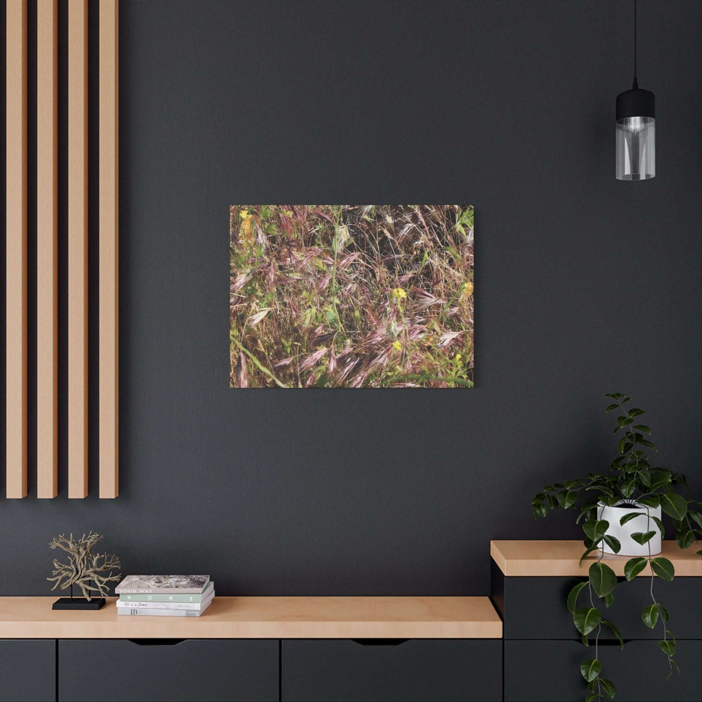 Autumn Wildflower Meadow in Transition - Unique Frameless Canvas Wall Art - Art By Earth