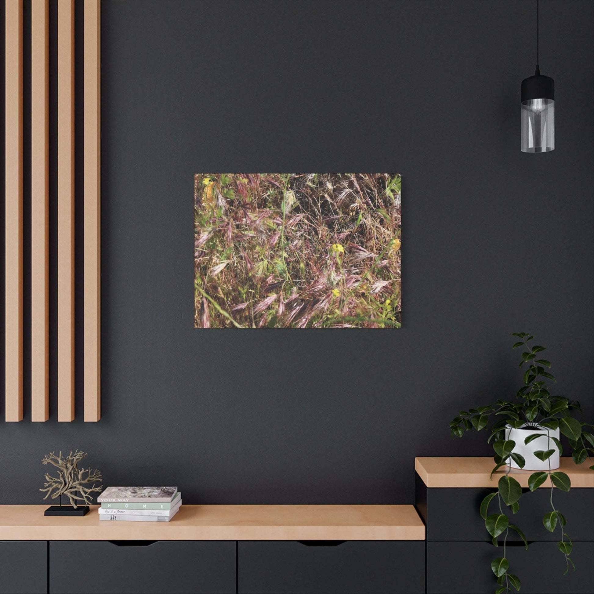 Autumn Wildflower Meadow in Transition - Unique Frameless Canvas Wall Art - Art By Earth