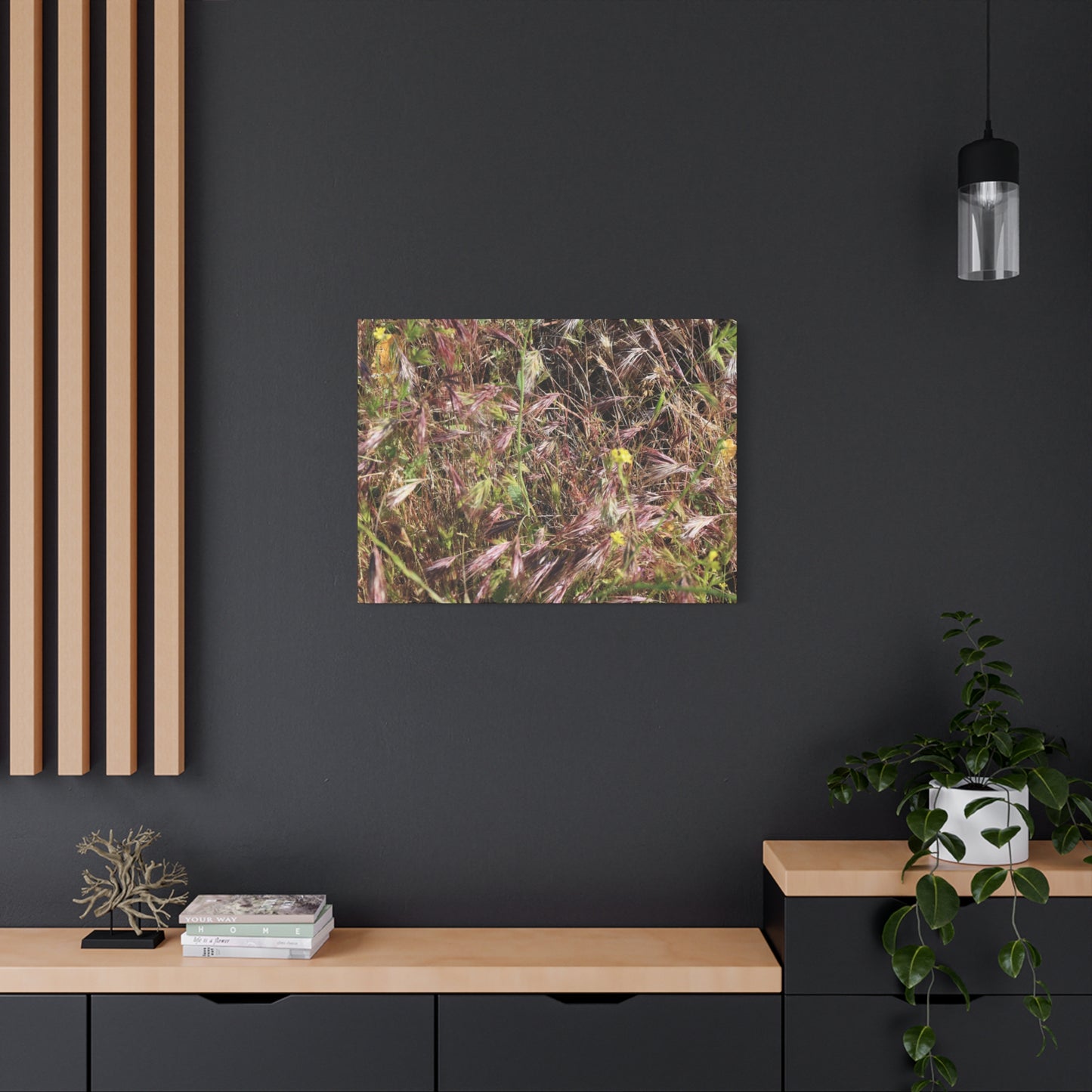 Autumn Wildflower Meadow in Transition - Unique Frameless Canvas Wall Art - Art By Earth