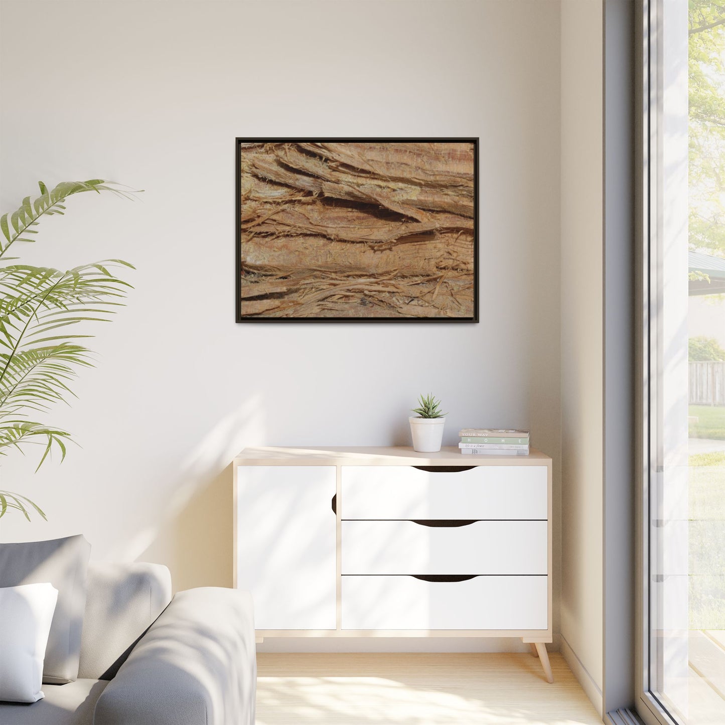 Splintered Bark - Unique Stretched Canvas Wall Art - Art By Earth