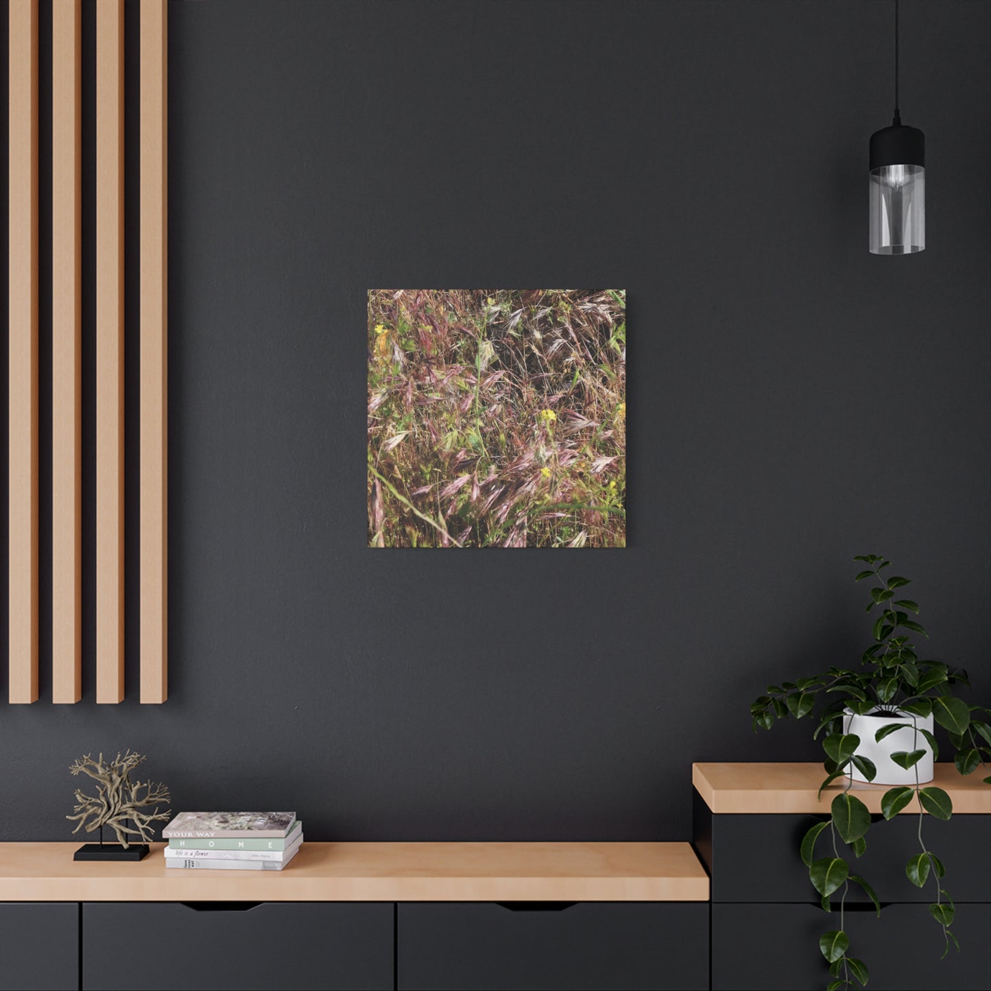 Autumn Wildflower Meadow in Transition - Unique Frameless Canvas Wall Art - Art By Earth