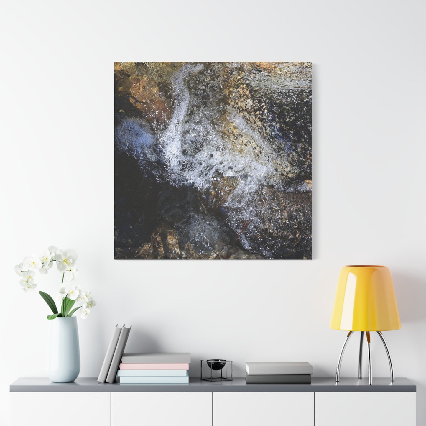 Liquid Stone - Unique Frameless Canvas Wall Art - Art By Earth