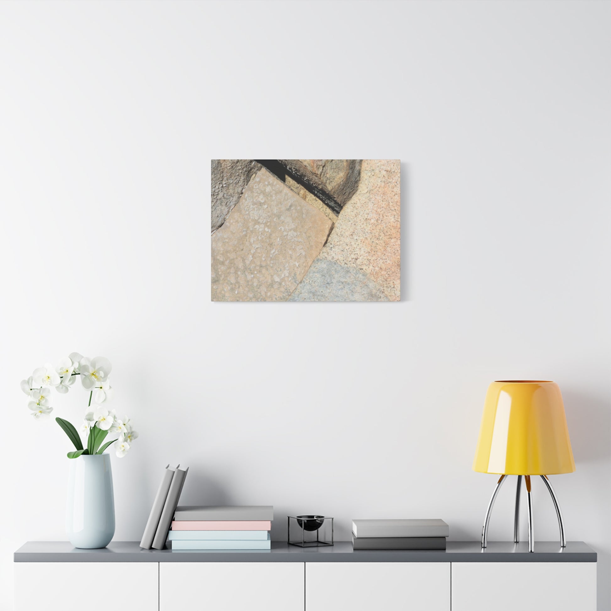 Stone Fragments - Unique Frameless Canvas Wall Art - Art By Earth